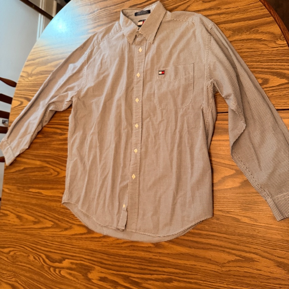 Tommy Hilfiger Men’s Button Down Long Sleeve Shirt Extra Large